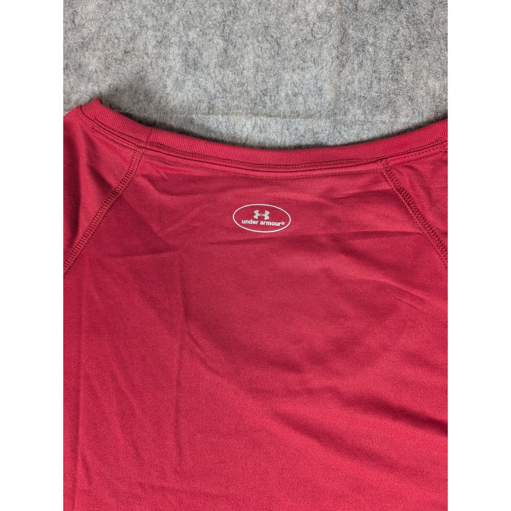 Under Armour Oklahoma Sooners HeatGear Crimson‎ Red Graphic Athletic T-Shirt XL - Picture 10 of 11